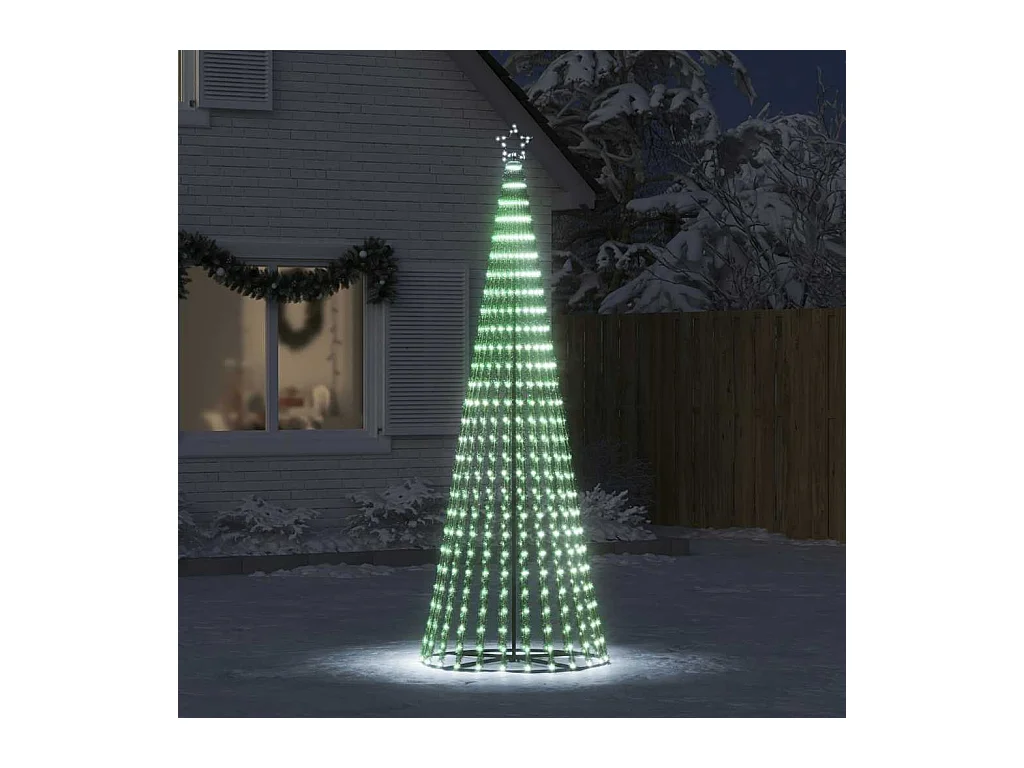LED Árvore de Natal 475 LEDs Branco Frio 247 cm