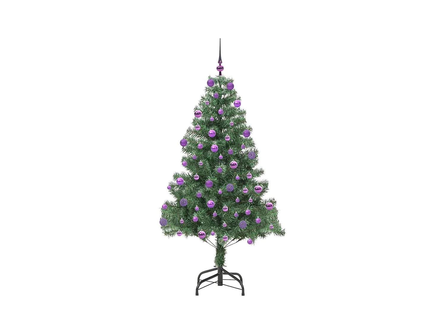 Árbol de Navidad con 300 LED con soporte Verde 180 cm PVC