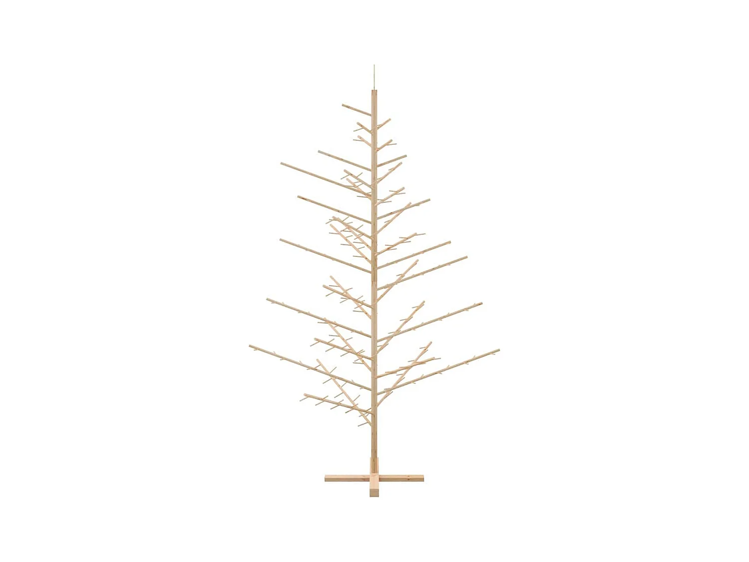 Arbre de Noël en bois Naturel 210 cm Bois massif en pin