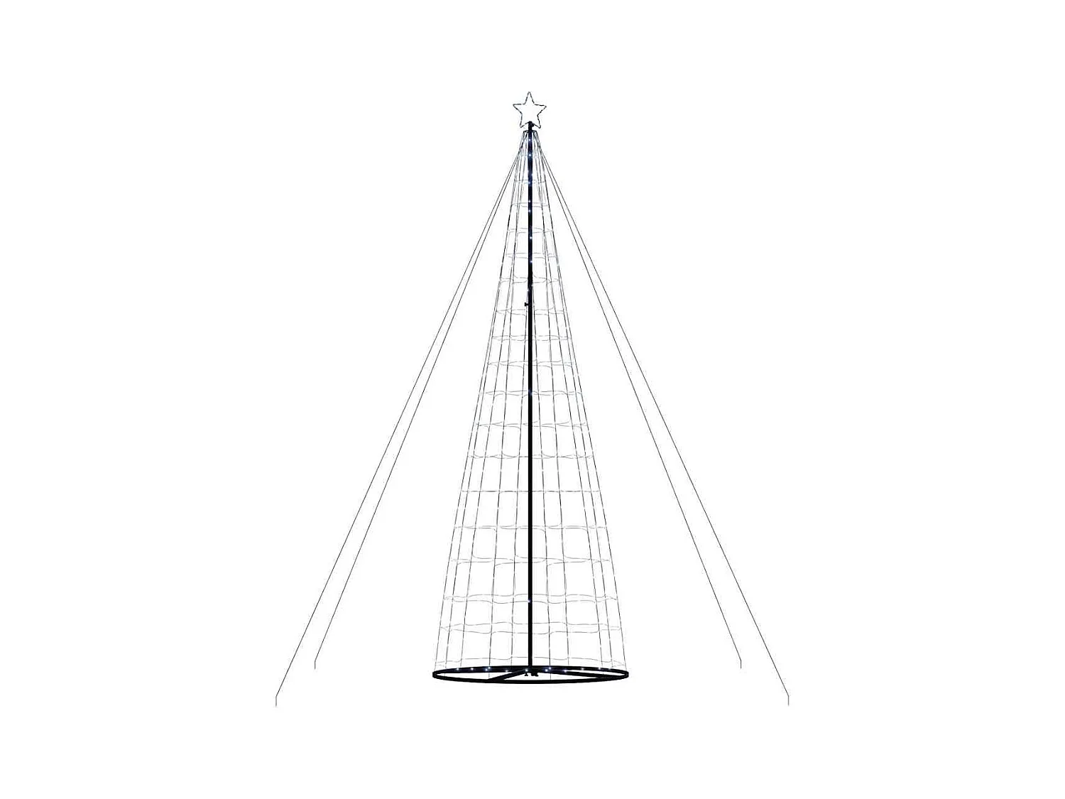 Sapin de Noël à LED 1534 LED blanc froid 503 cm