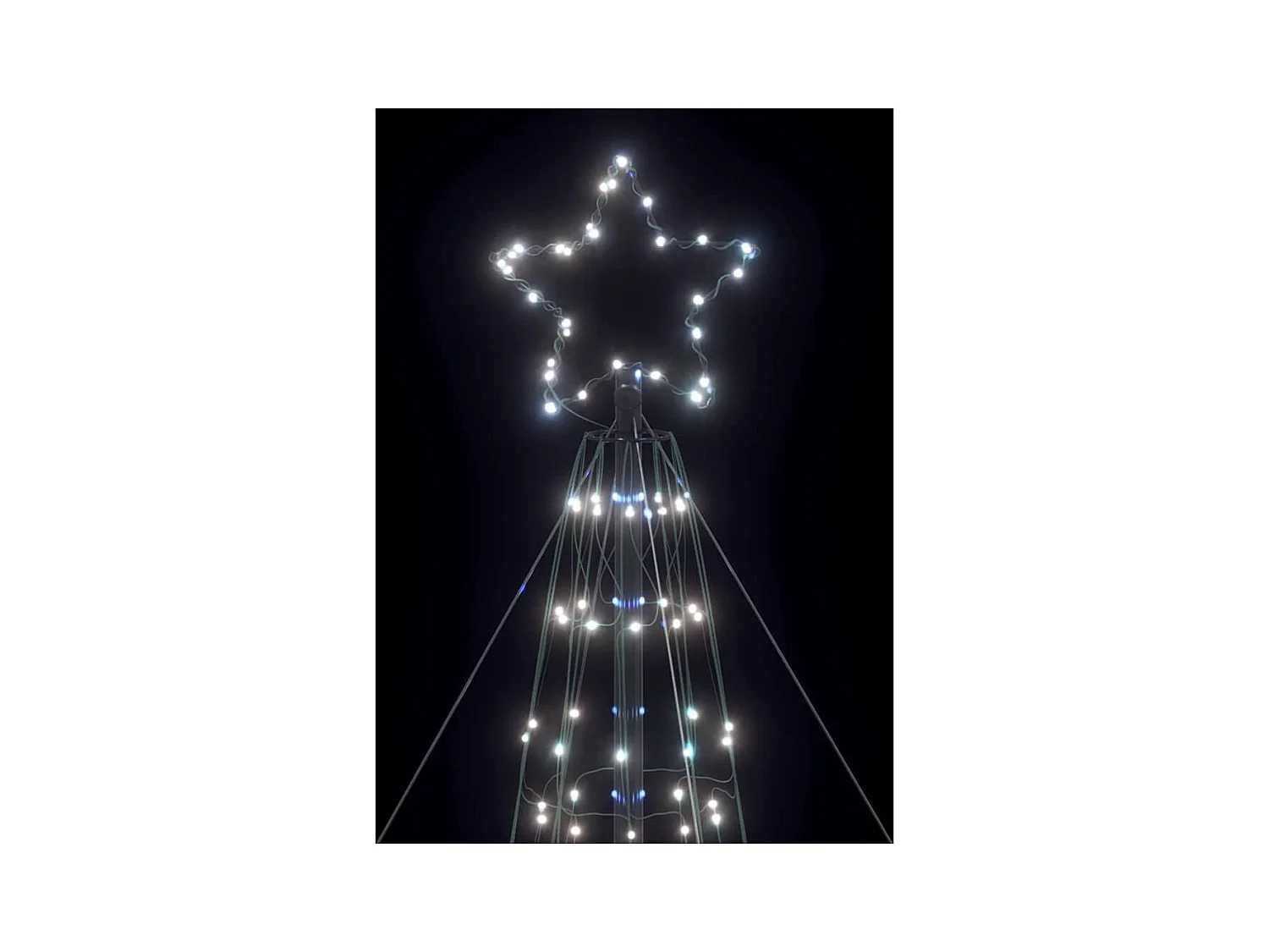 Sapin de Noël à LED 1534 LED blanc froid 503 cm