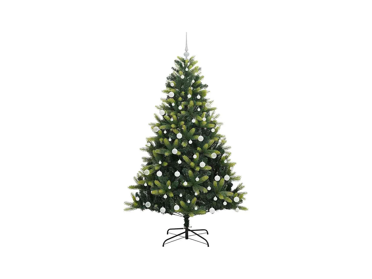 Árbol de Navidad Artificial Plegable 300 LEDs Verde 180 cm
