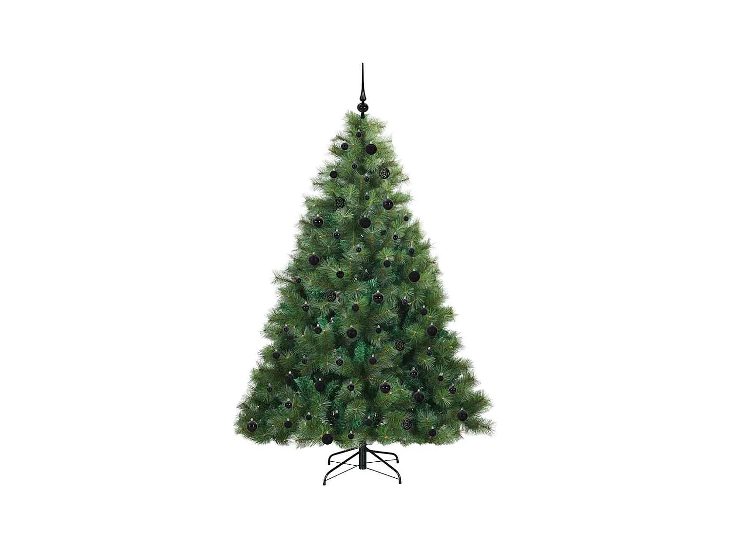 Árbol de Navidad artificial con 300 LED Verde 210 cm PE y PVC