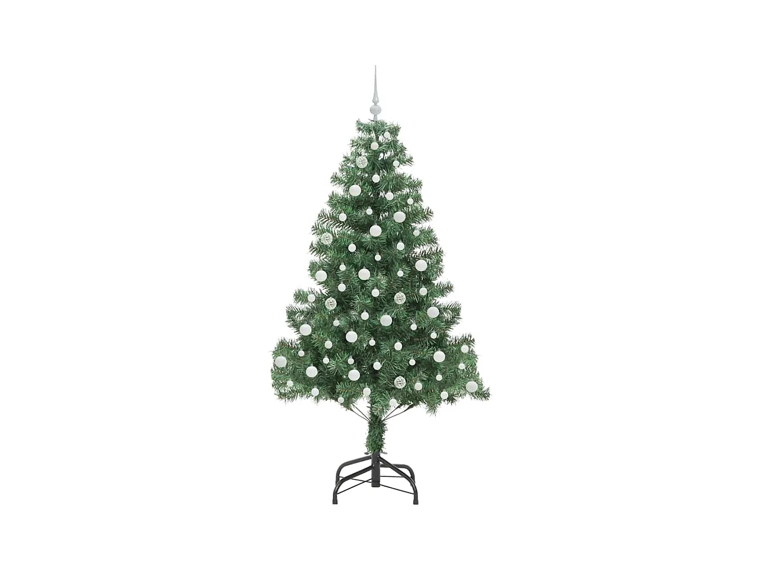 Árvore de Natal com 300 LEDs com suporte Verde 210 cm PVC