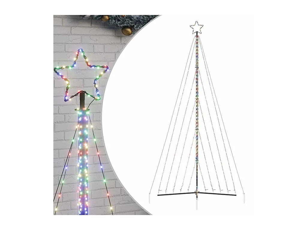 Sapin de Noël à LED 570 LED colorées 399 cm