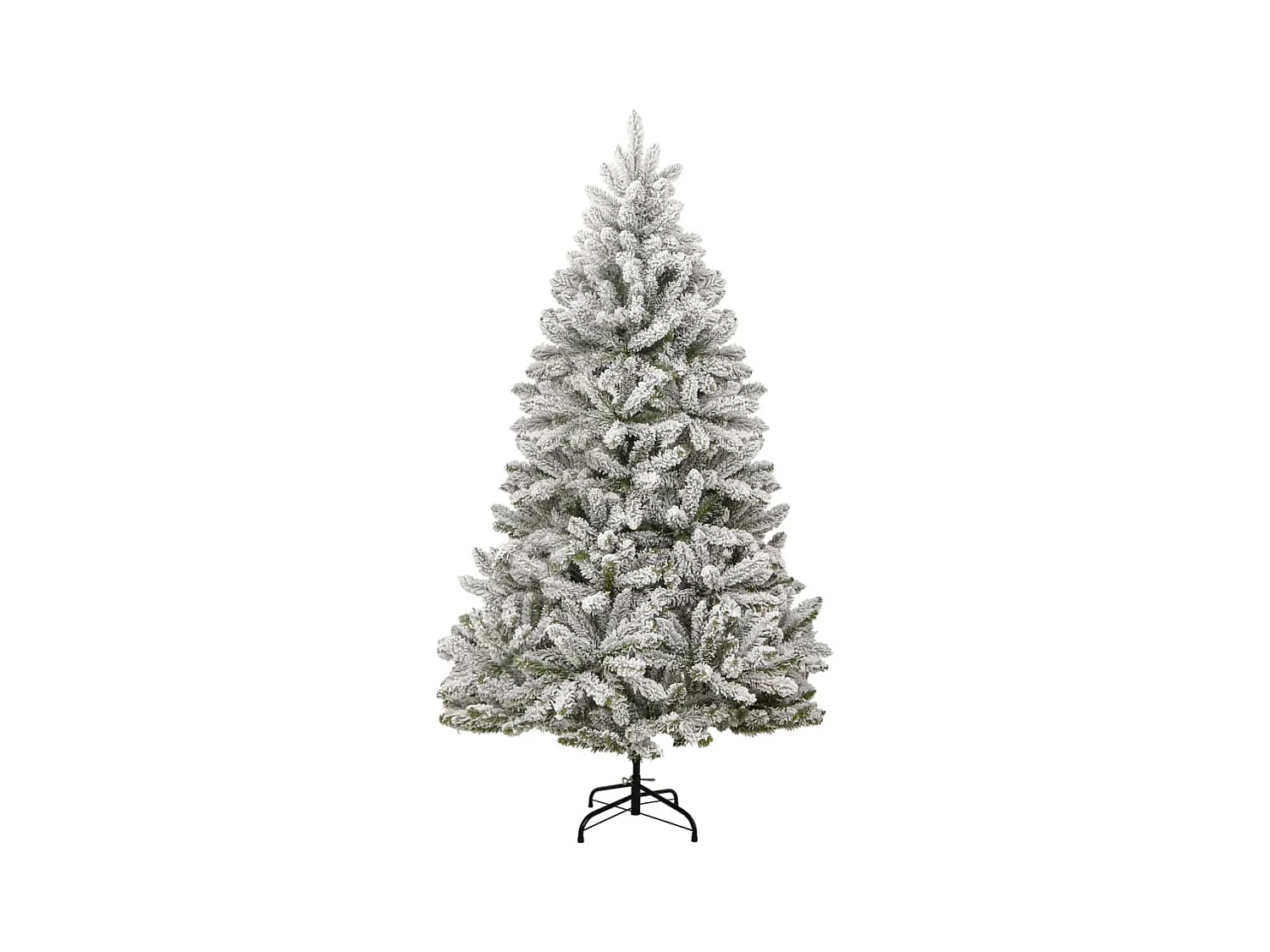 Sapin de Noël artificiel à charnières avec neige floquée 270 cm