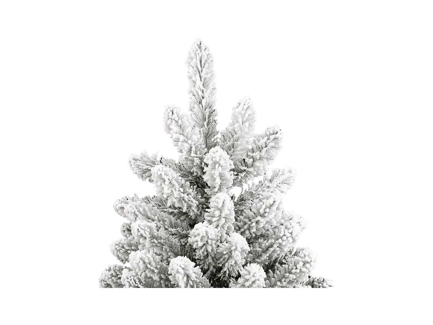 Sapin de Noël artificiel à charnières avec neige floquée 270 cm