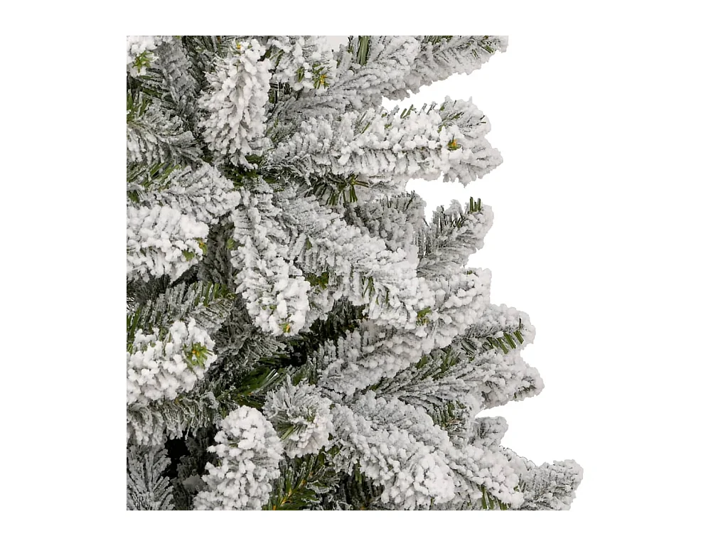 Sapin de Noël artificiel à charnières avec neige floquée 270 cm