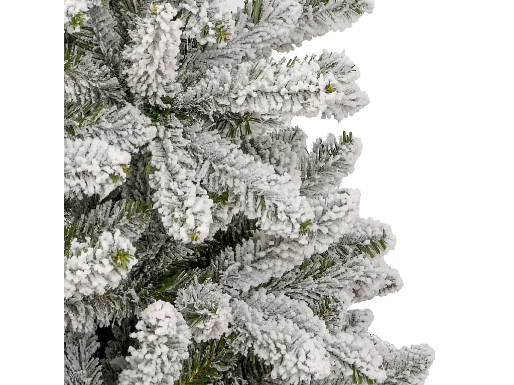 Sapin de Noël artificiel à charnières avec neige floquée 270 cm
