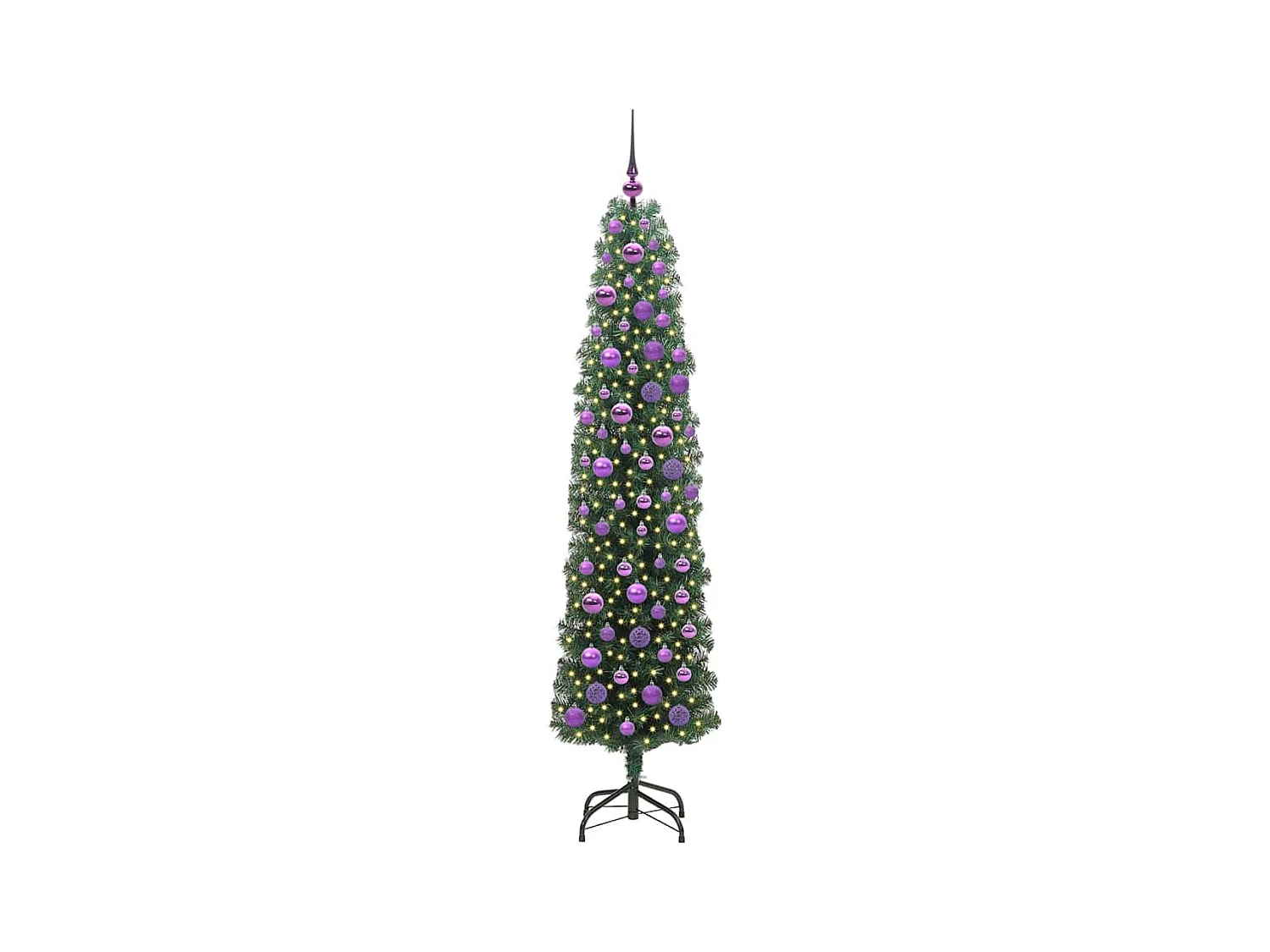 Árbol de Navidad artificial Verde 180 cm PVC, Acero y Plástico