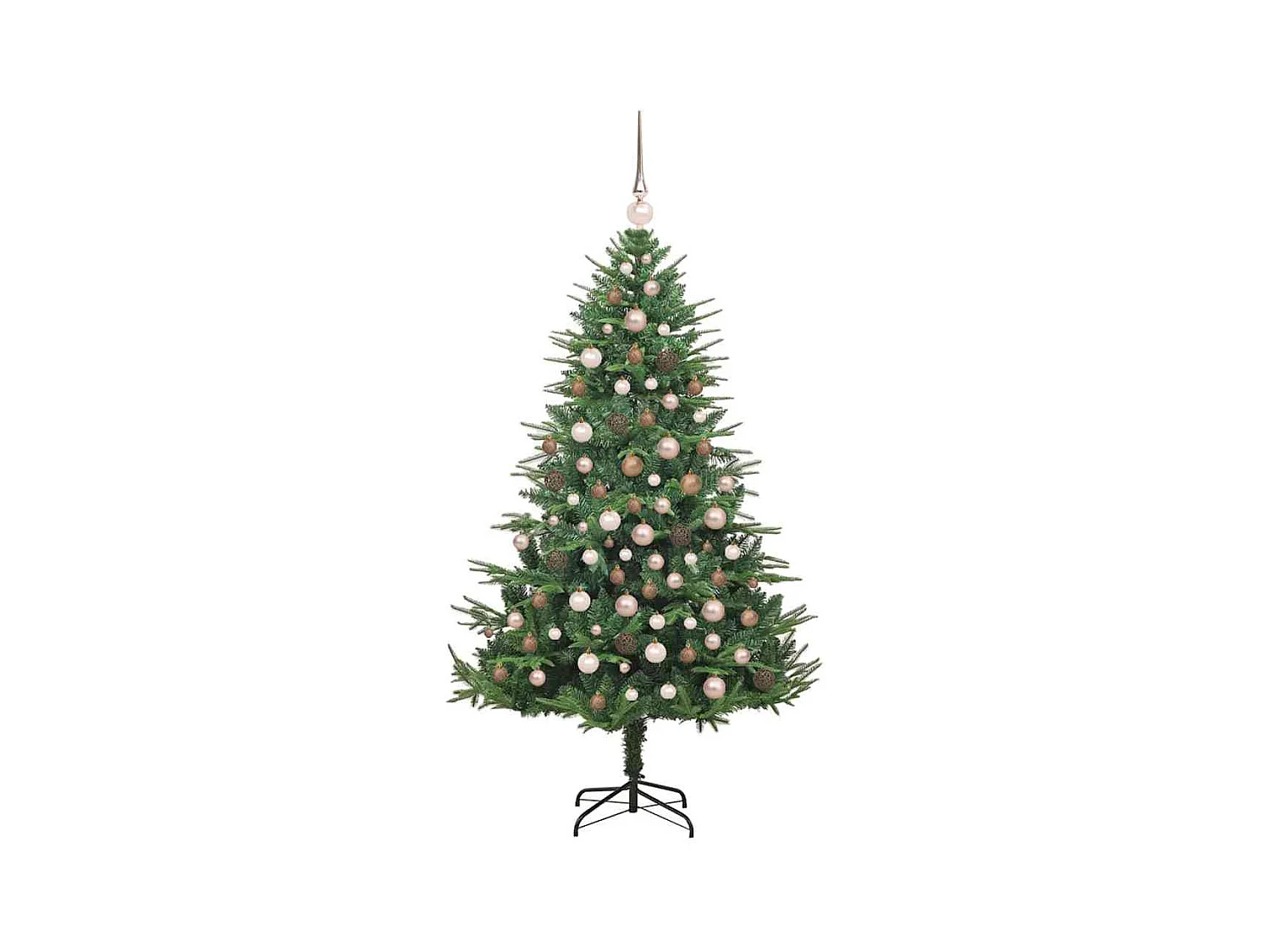 Kunstkerstboom met LED -striplichten Anders Groen 180 cm PVC