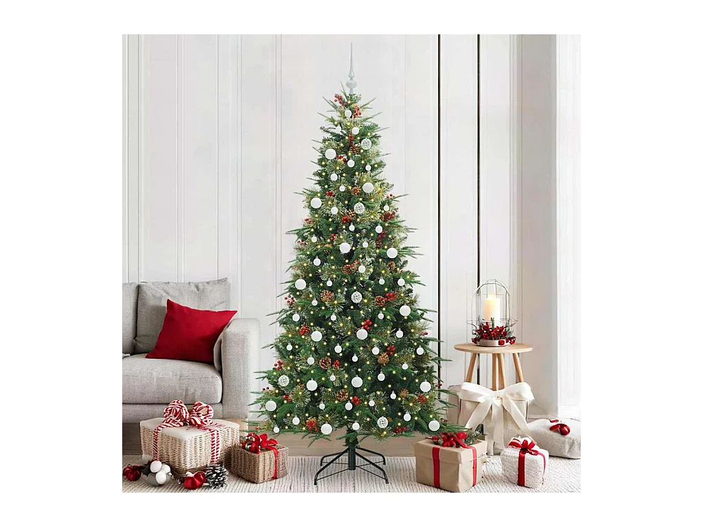 Sapin de Noël Artificiel à Branches Articulées Vert 210 cm