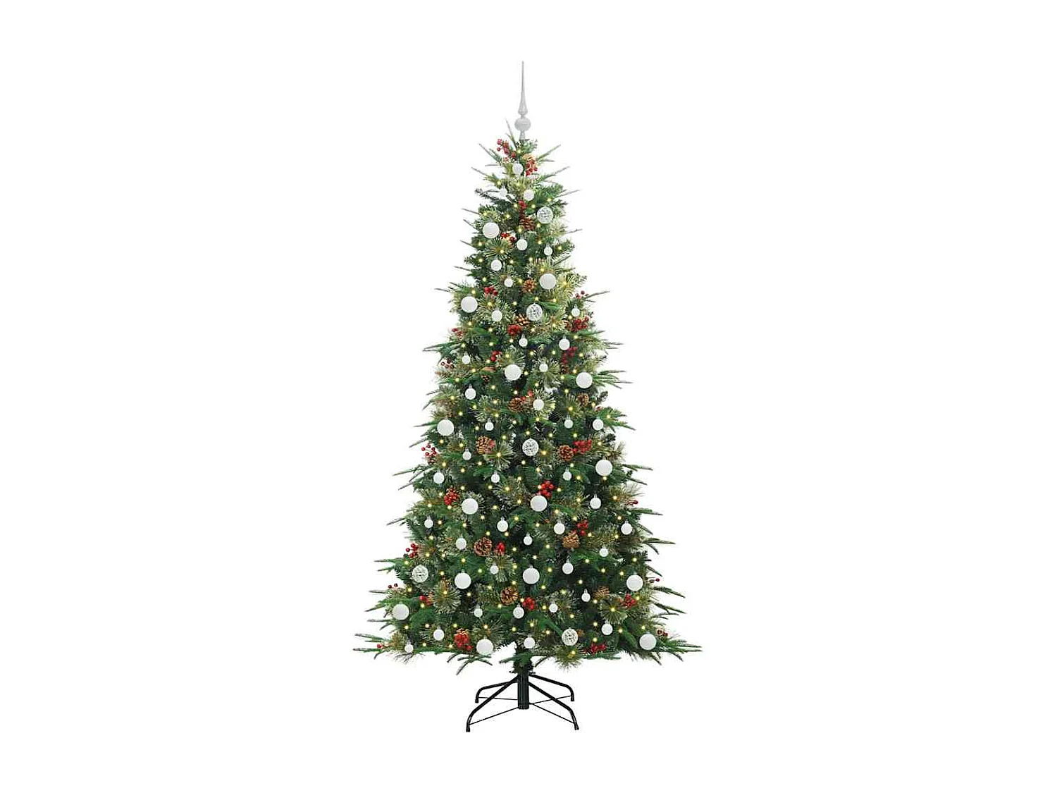 Sapin de Noël Artificiel à Branches Articulées Vert 210 cm