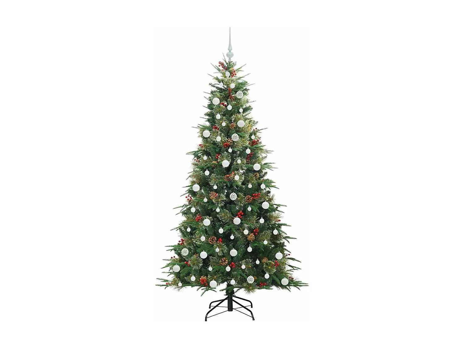 Sapin de Noël Artificiel à Branches Articulées Vert 210 cm