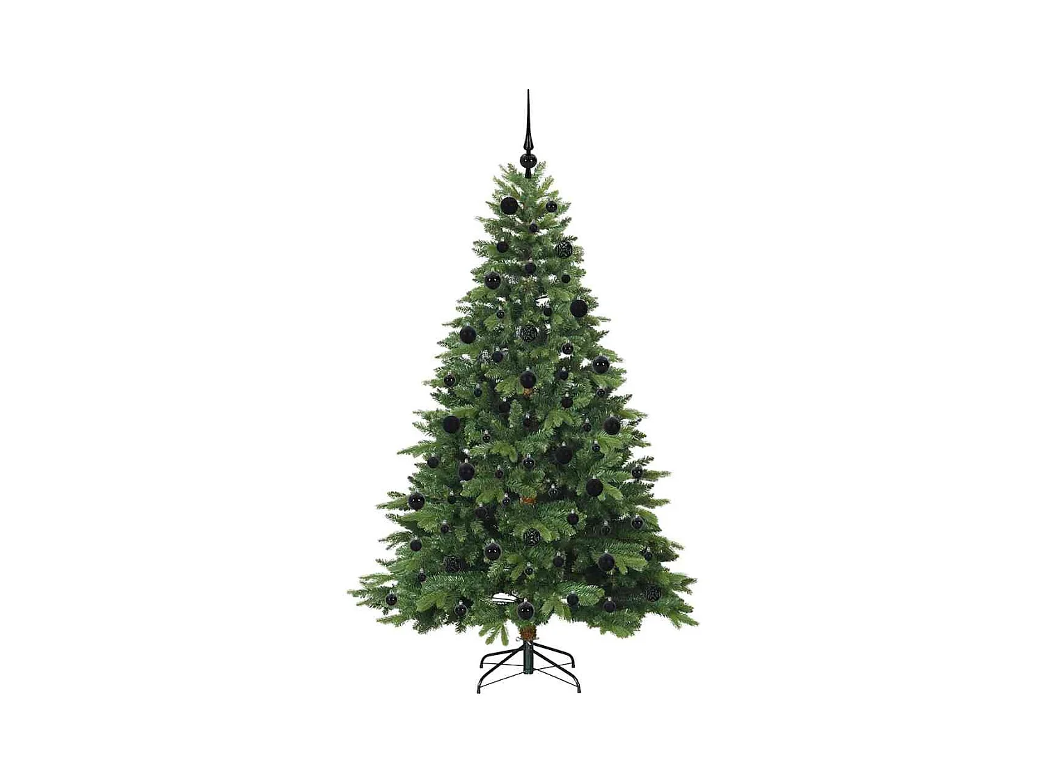 Árbol de Navidad artificial con 300 LED Verde 210 cm PE y PVC