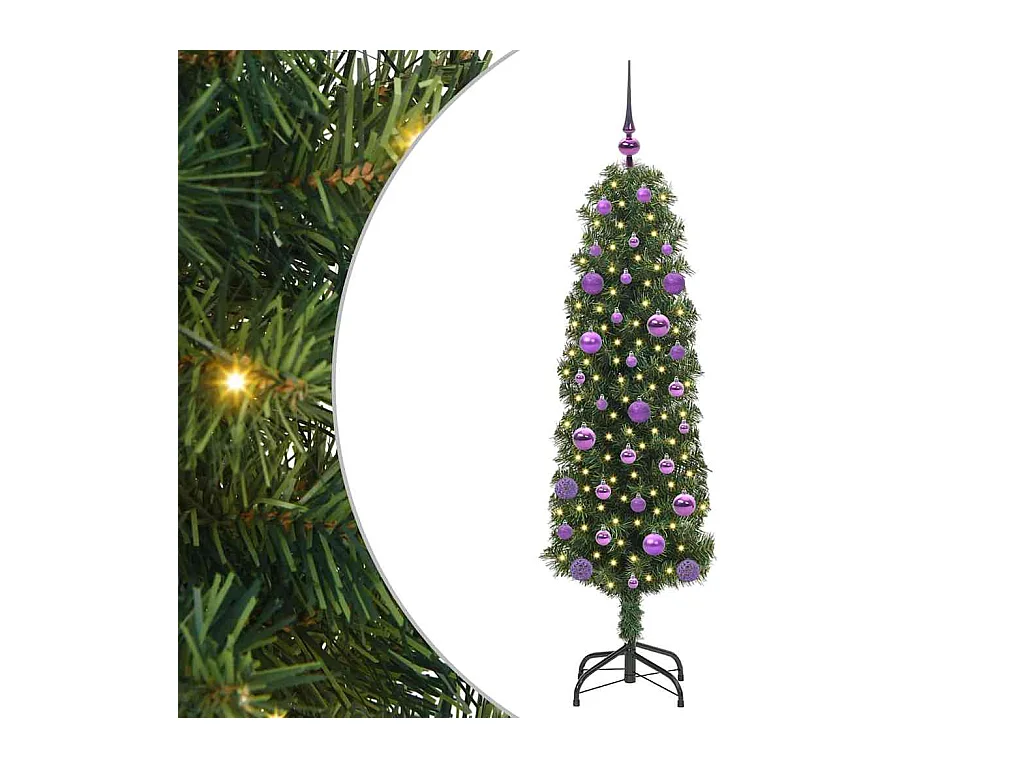 Sapin de Noël artificiel Vert 150 cm PVC et acier et plastique