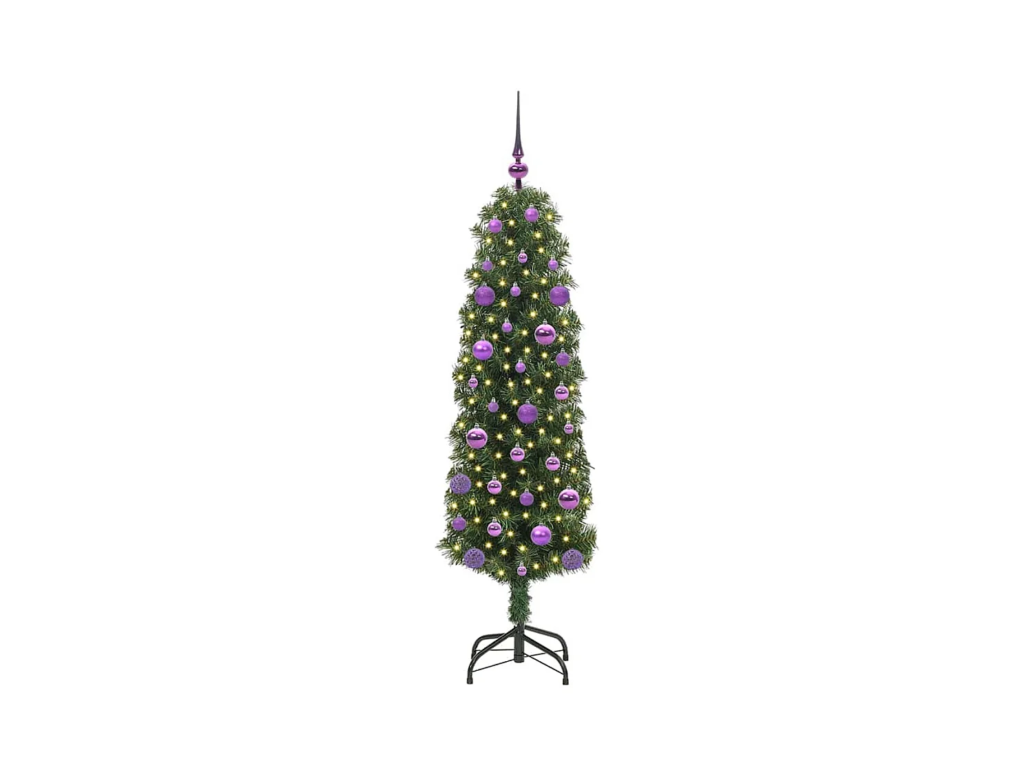 Sapin de Noël artificiel Vert 150 cm PVC et acier et plastique