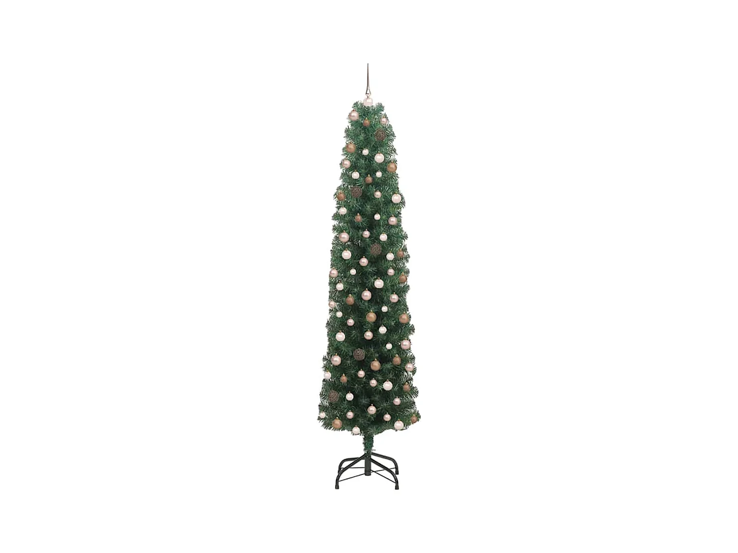 Árbol de Navidad artificial Verde 210 cm PVC, Acero y Plástico