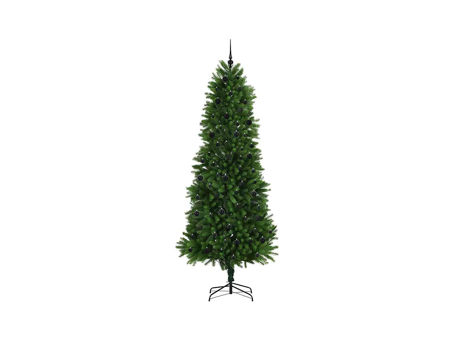 Sapin de Noël avec 300 LED avec support Vert 240 cm PE