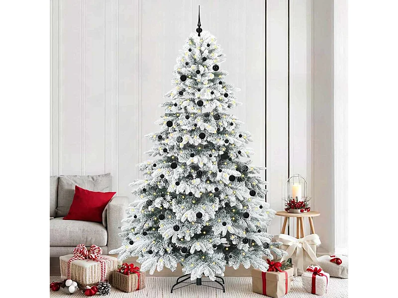 Sapin de Noël artificiel avec 300 LED Vert 240 cm PE et PVC