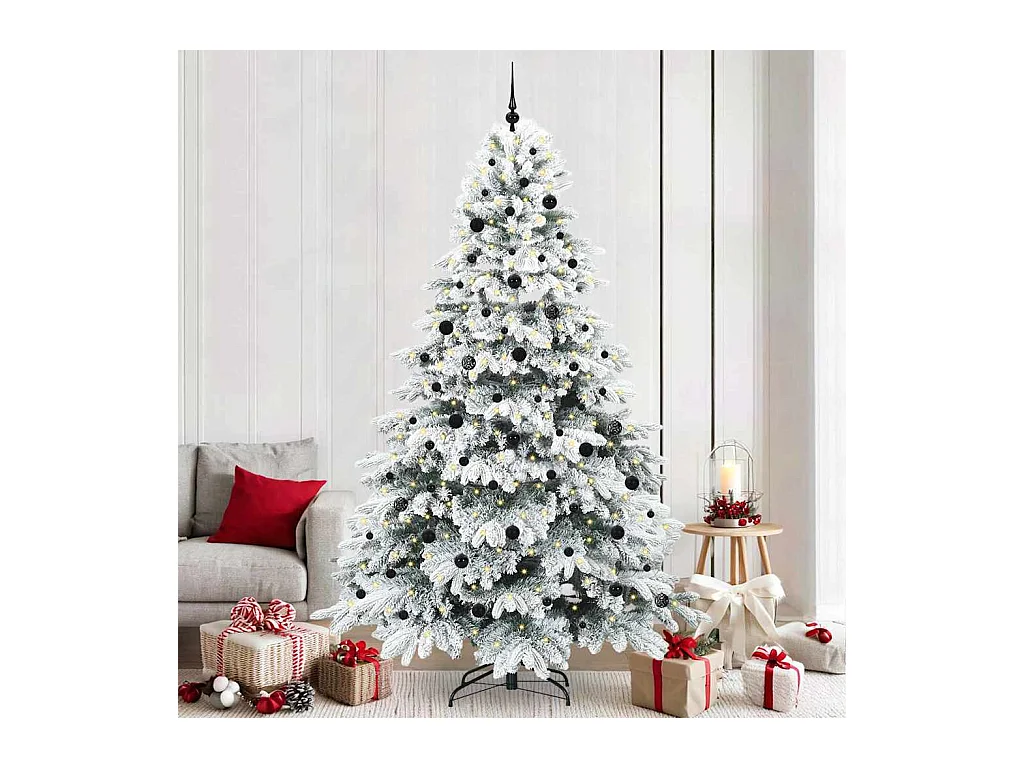 Sapin de Noël artificiel avec 300 LED Vert 240 cm PE et PVC