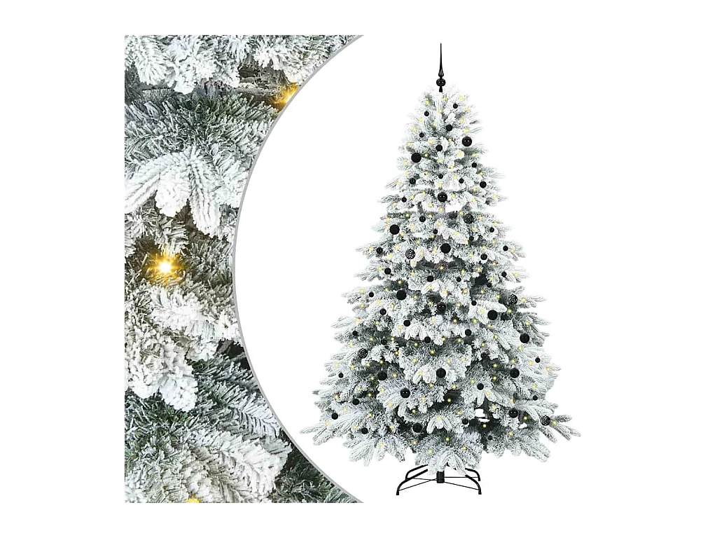 Sapin de Noël artificiel avec 300 LED Vert 240 cm PE et PVC