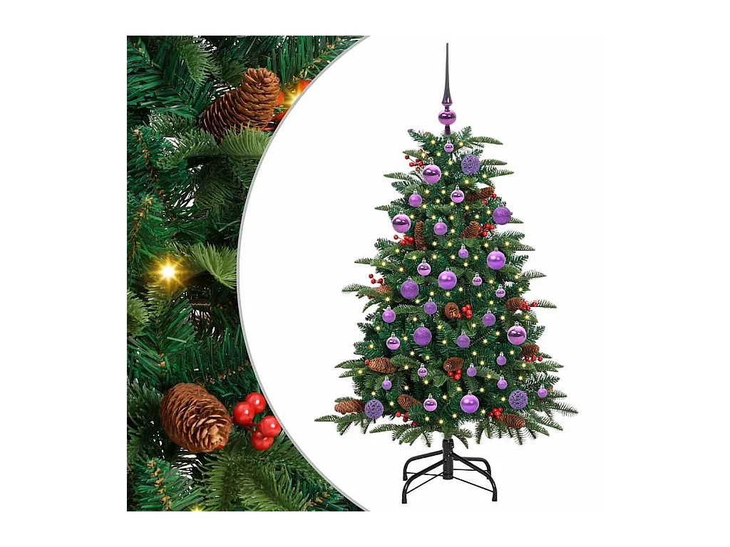 Sapin de Noël artificiel Vert 120 cm PVC, métal et plastique
