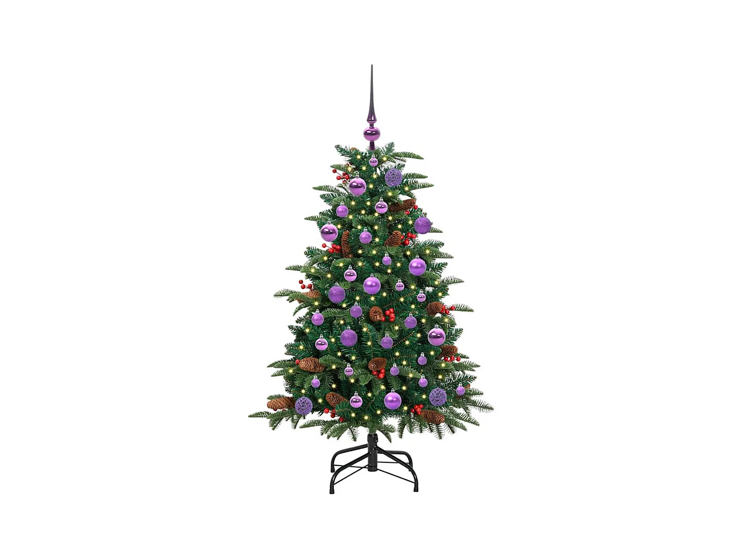 Sapin de Noël artificiel Vert 120 cm PVC, métal et plastique