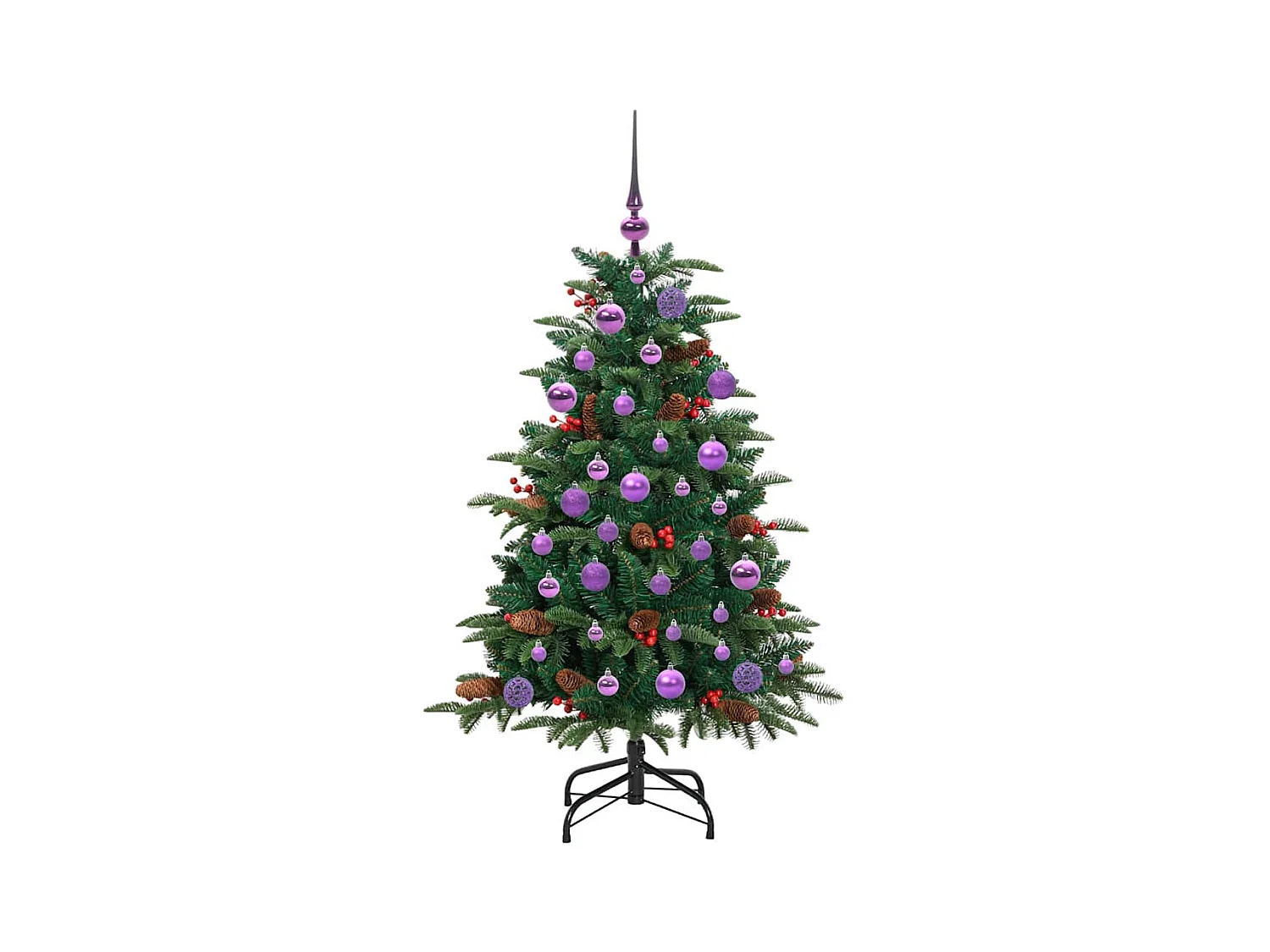 Sapin de Noël artificiel Vert 120 cm PVC, métal et plastique