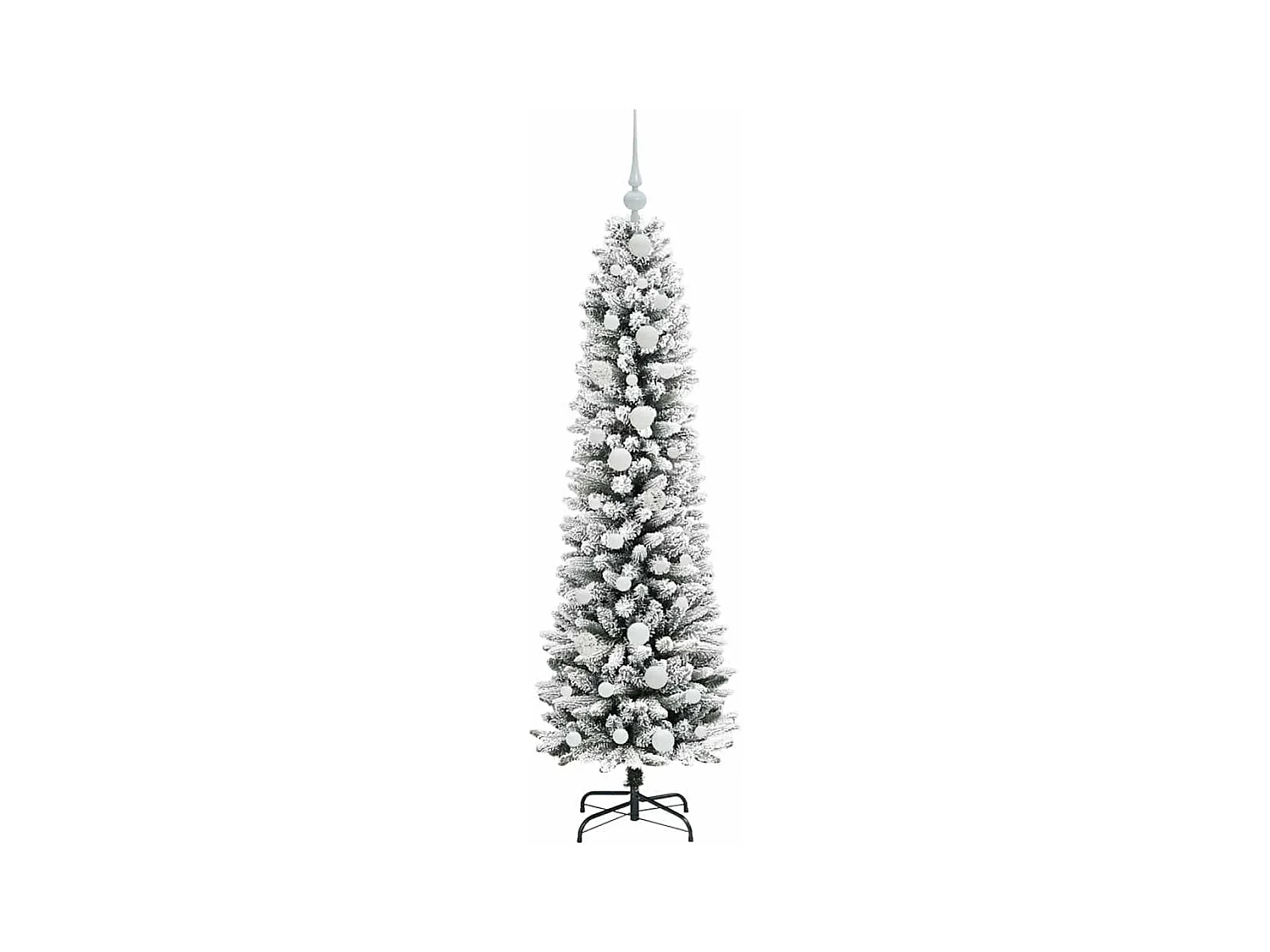 Sapin de Noël artificiel avec 150 LED Vert et blanc 150 cm