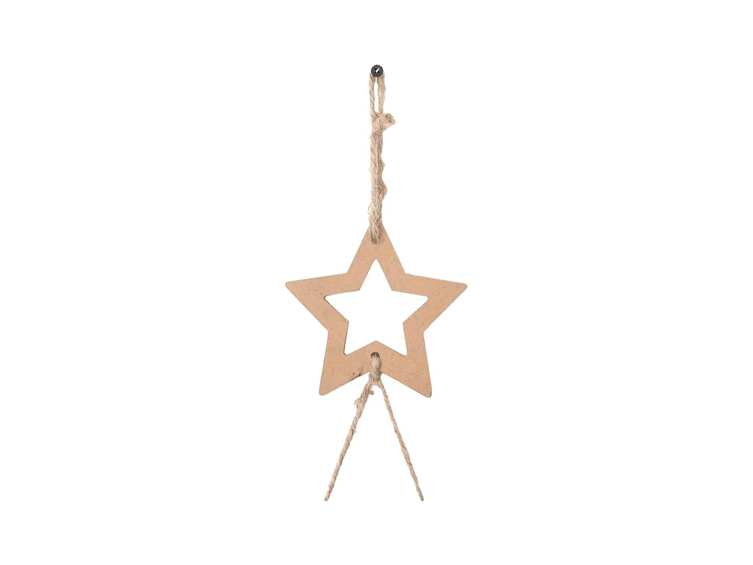 Árbol de Navidad colgante con estrellas en la parte superior, 2 unidades, 42 x 90 cm, rama natural,