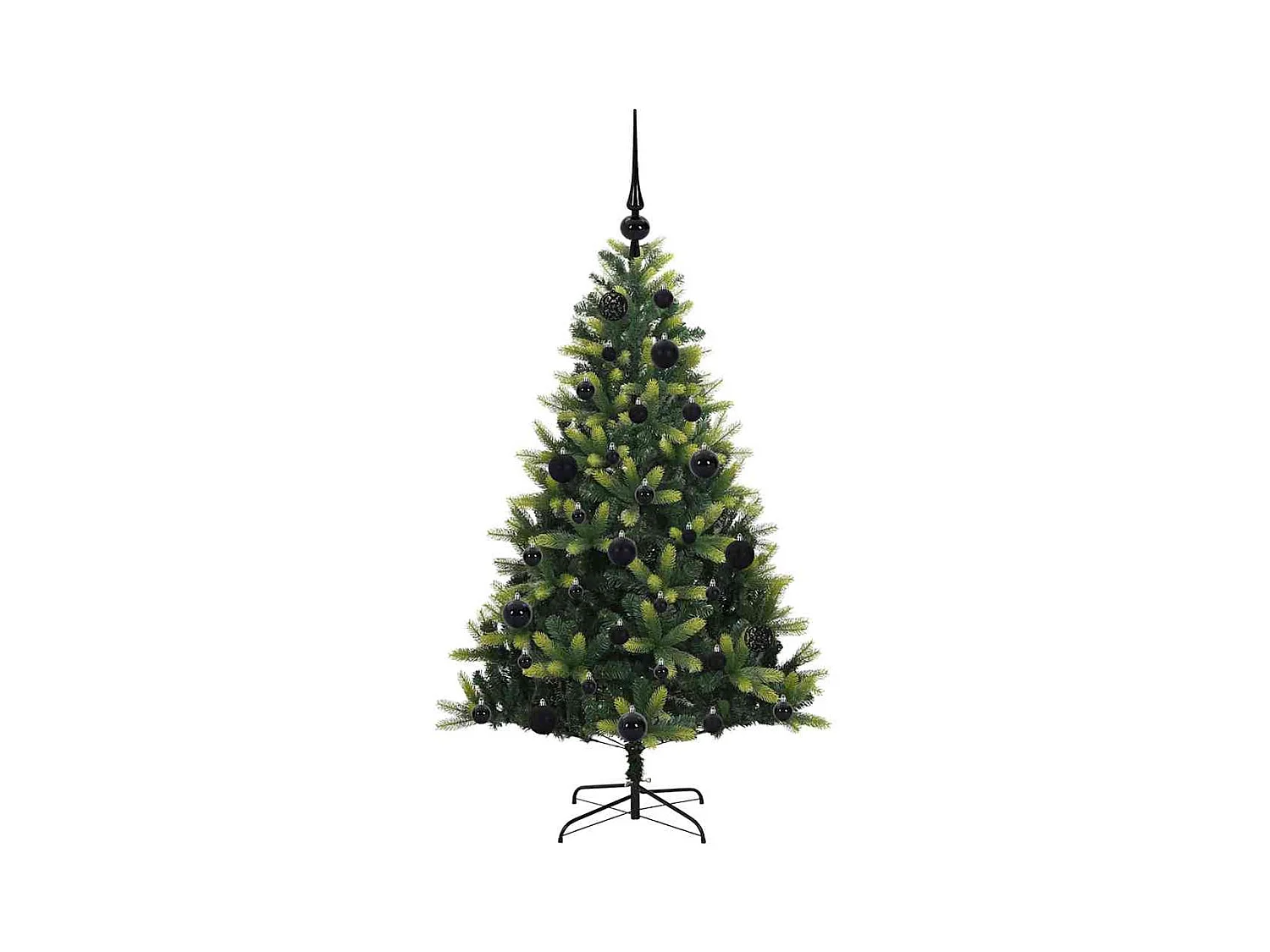 Arbre de Noël artificiel à branches articulées avec 150 LEDs