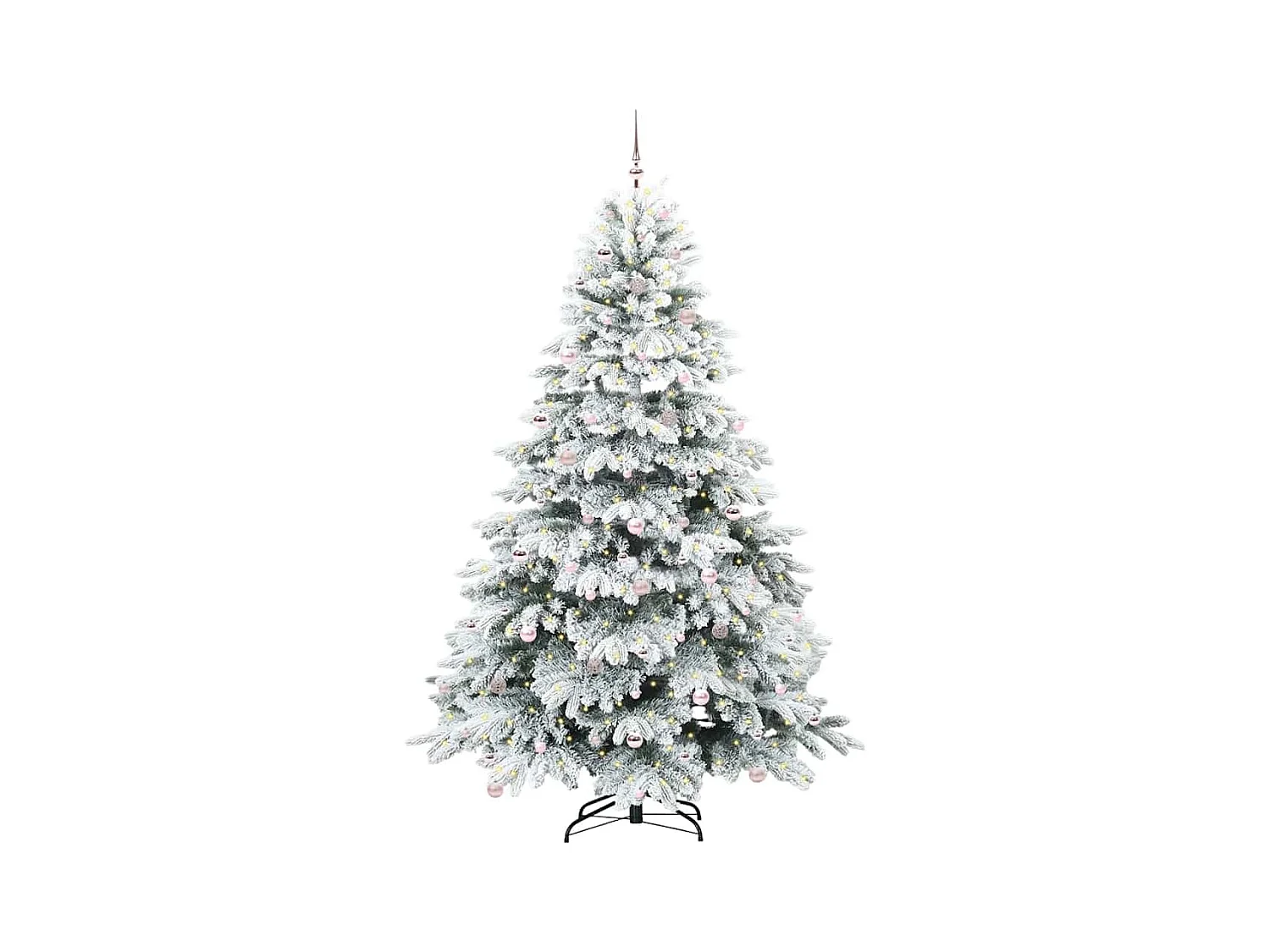 Sapin de Noël artificiel avec 300 LED Vert 240 cm PE et PVC