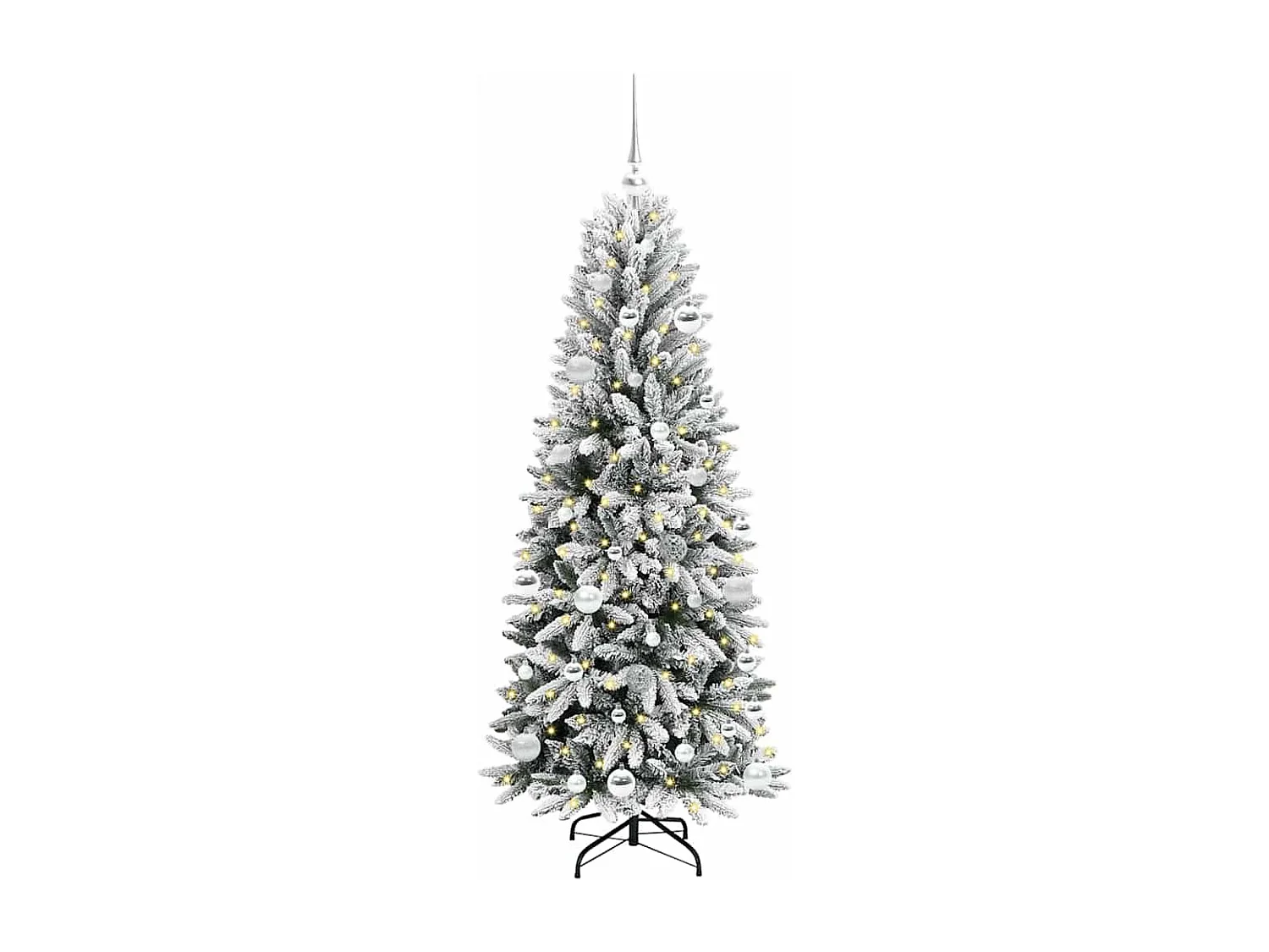 Sapin de Noël artificiel avec 150 LED Blanc 63 x 63 x 150 cm