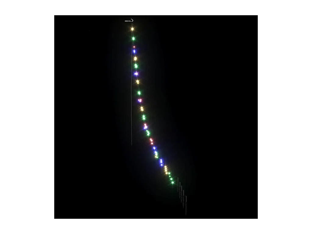 LED kerstboom met 112 LED Multikleur 182 cm Metaal