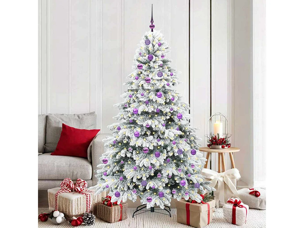 Árbol de Navidad artificial con 300 LED Verde 180 cm PE y PVC