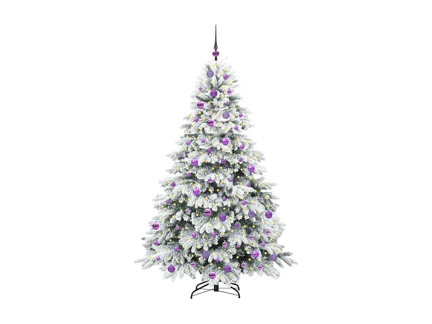 Árbol de Navidad artificial con 300 LED Verde 180 cm PE y PVC