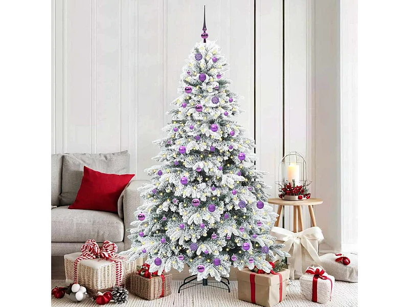 Árbol de Navidad artificial con 300 LED Verde 180 cm PE y PVC