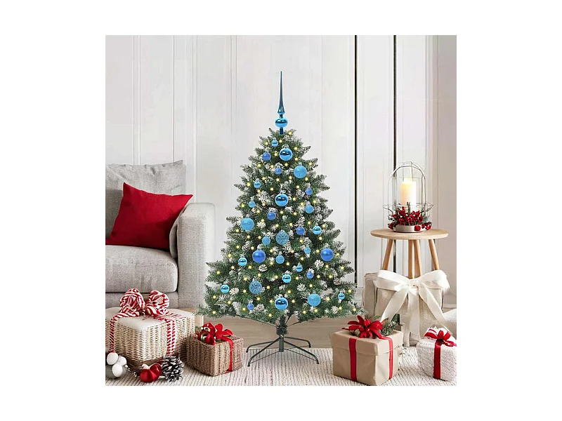 Sapin de Noël artificiel avec 150 LED Vert 85 x 85 x 120 cm