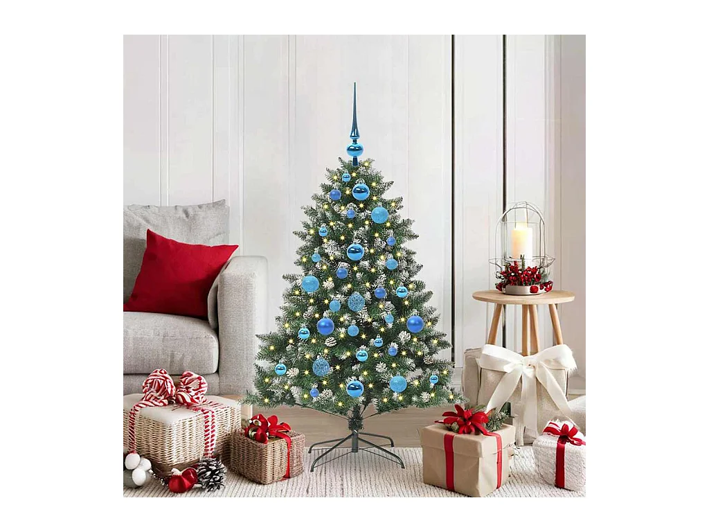 Sapin de Noël artificiel avec 150 LED Vert 85 x 85 x 120 cm