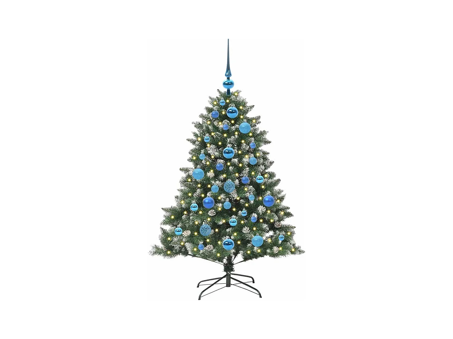 Sapin de Noël artificiel avec 150 LED Vert 85 x 85 x 120 cm