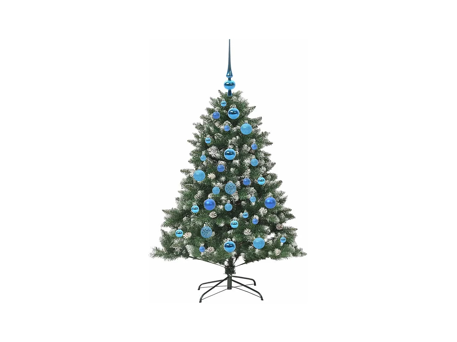 Sapin de Noël artificiel avec 150 LED Vert 85 x 85 x 120 cm