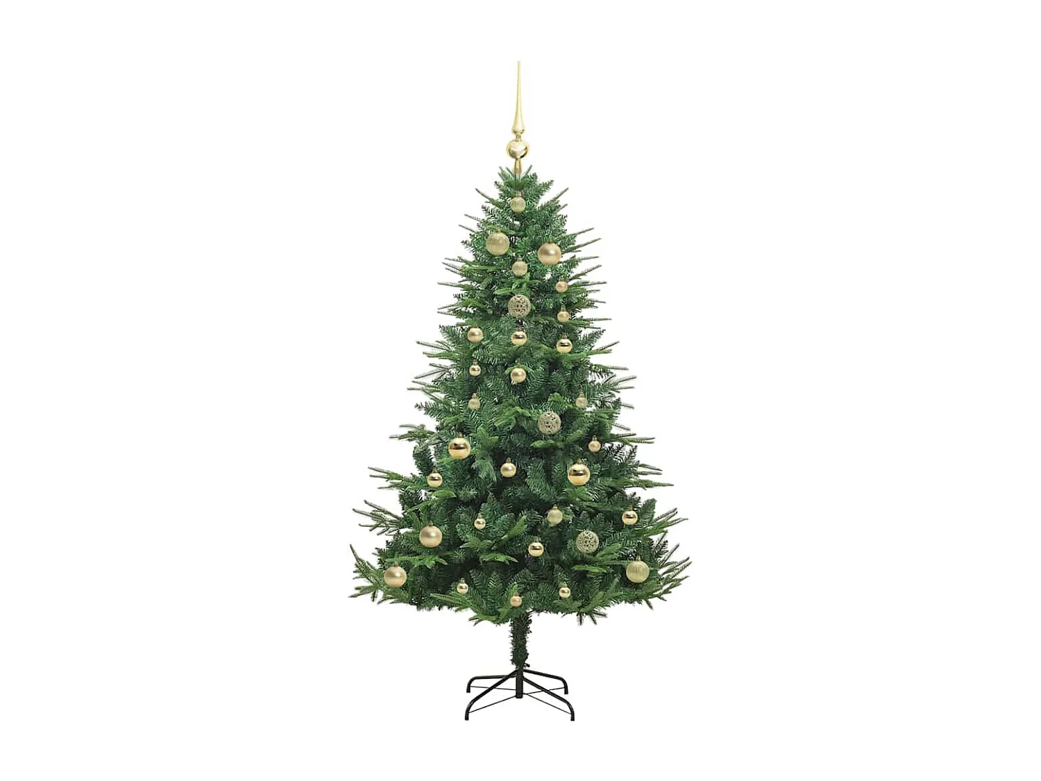 Árvore de Natal Artificial Pré-iluminada com Conjunto de Bolas