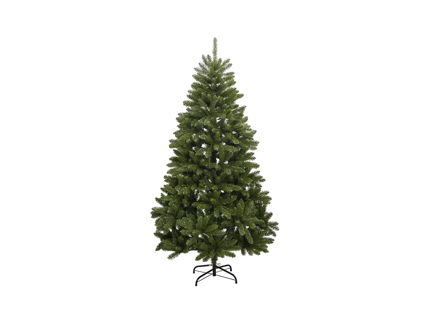 Árbol de Navidad artificial con bisagras y soporte verde 300 cm