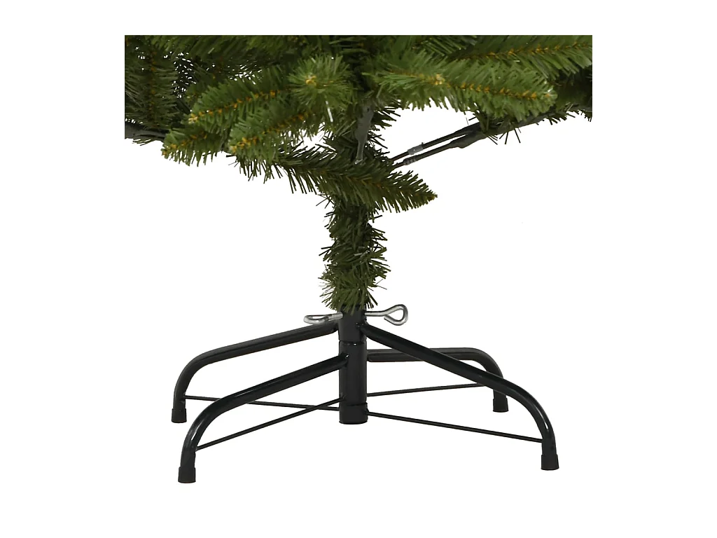 Árbol de Navidad artificial con bisagras y soporte verde 300 cm