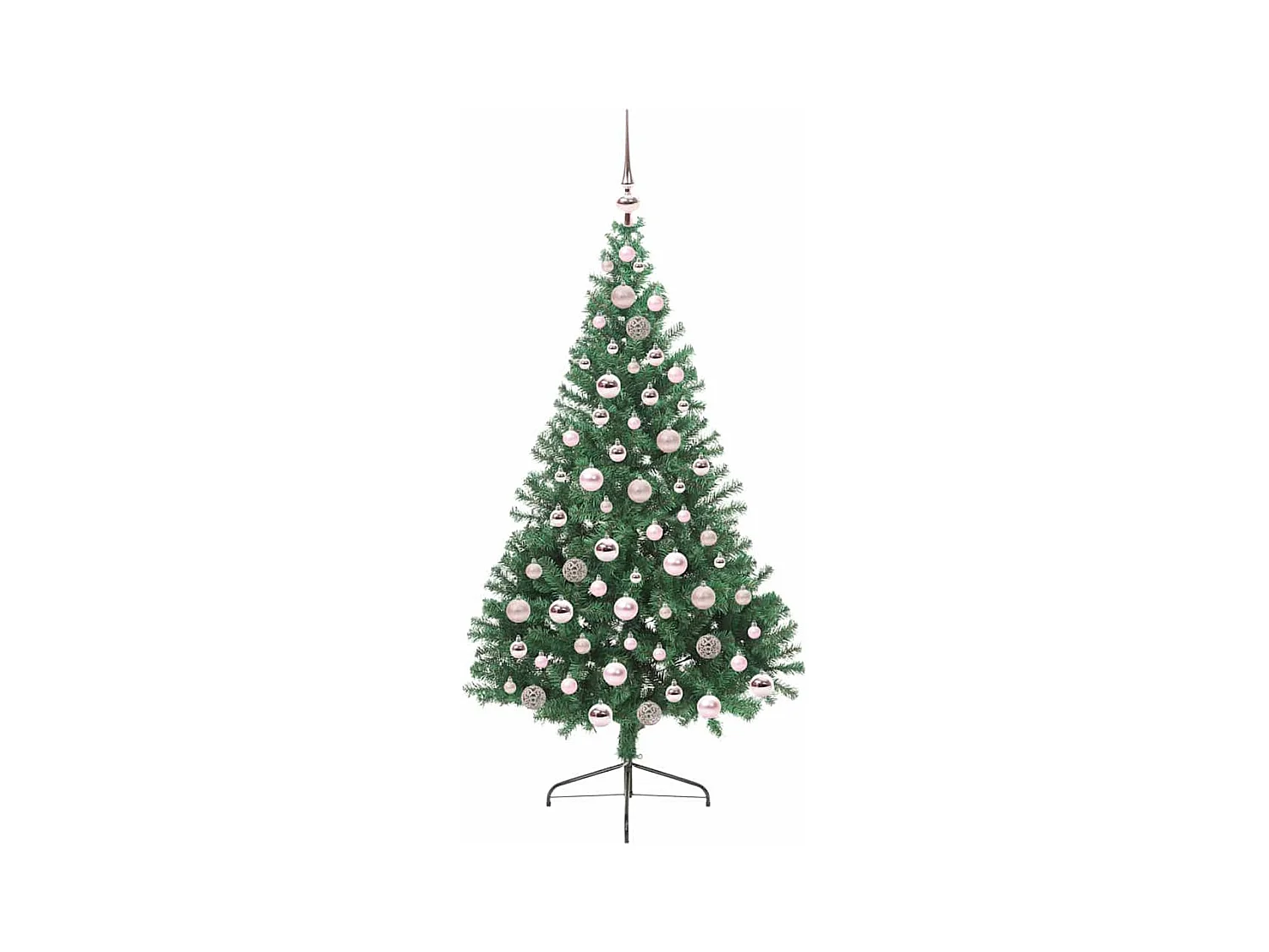 Árbol de Navidad Artificial Preiluminado Verde 180 cm PVC