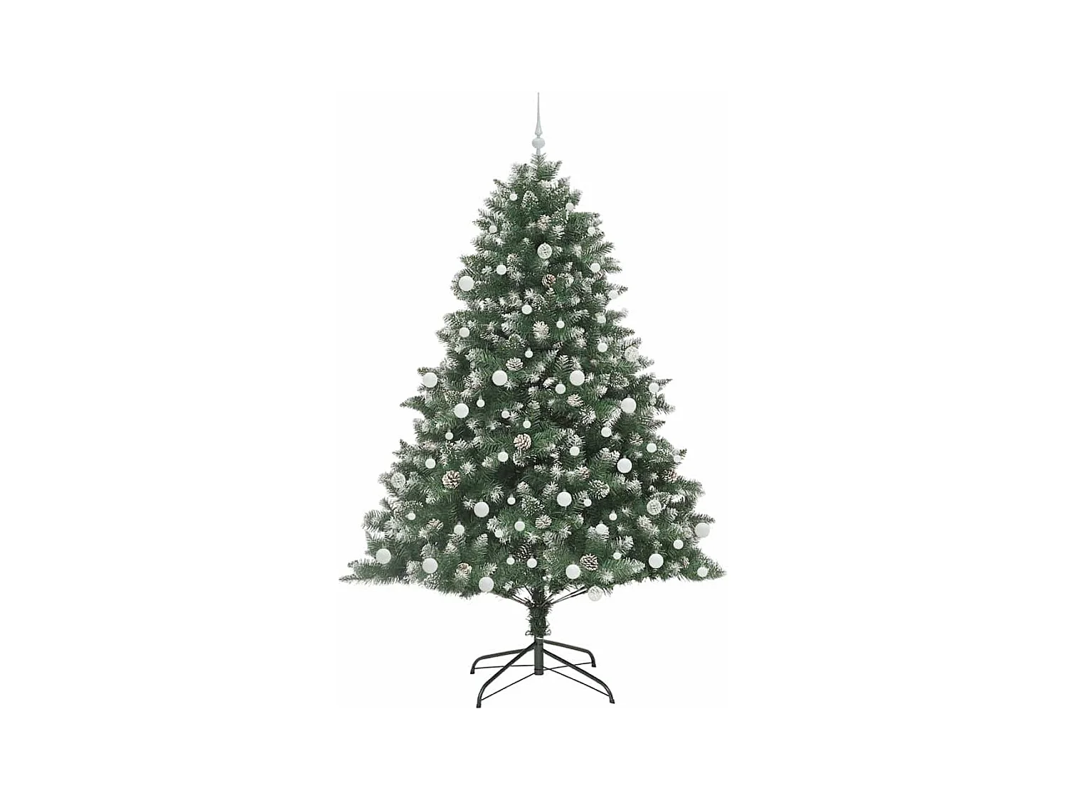 Sapin de Noël artificiel avec 300 LED Vert 140 x 140 x 210 cm
