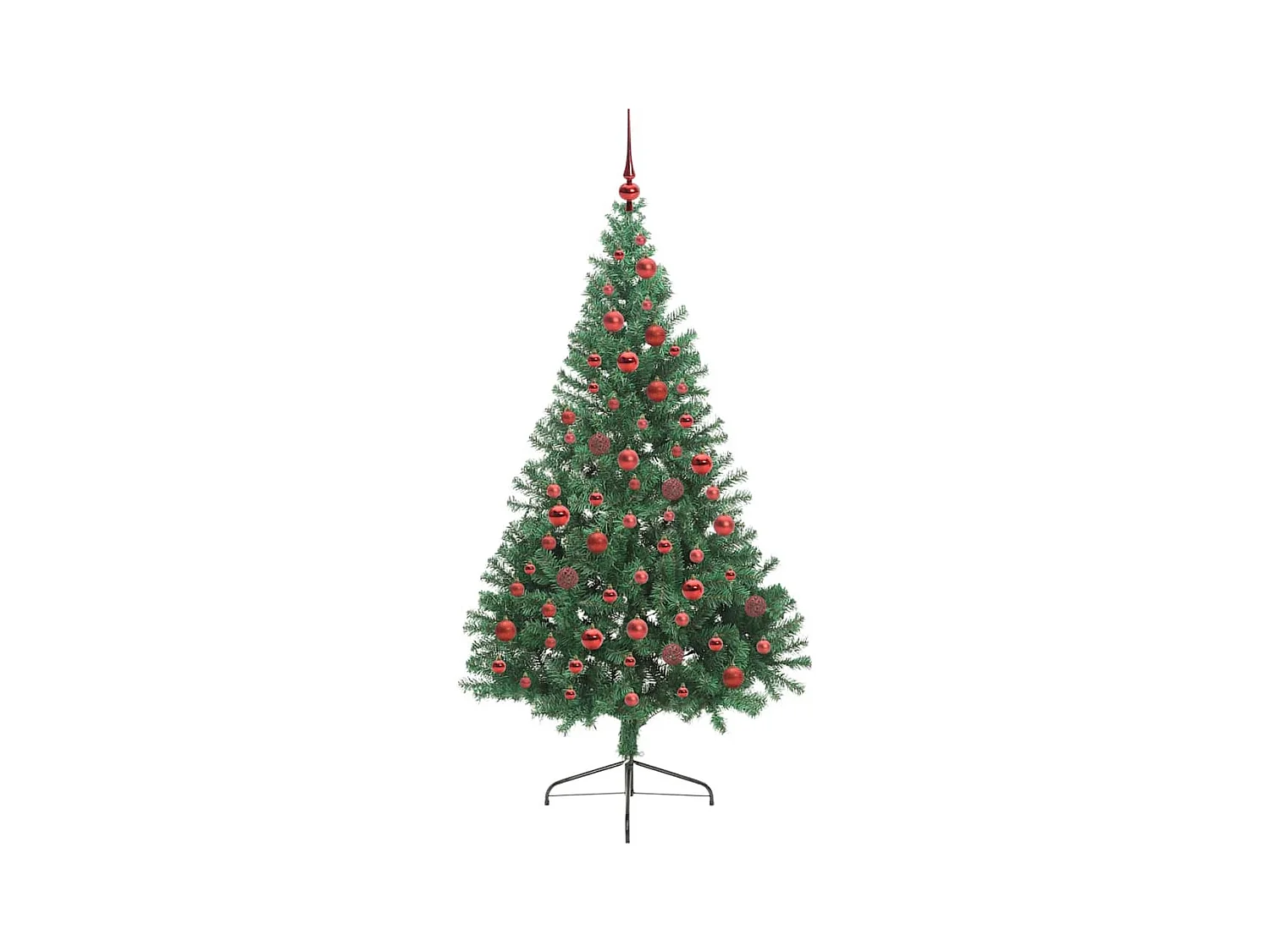 Kunststof Voorverlichte Kerstboom met 300 LED Groen 180 cm PVC