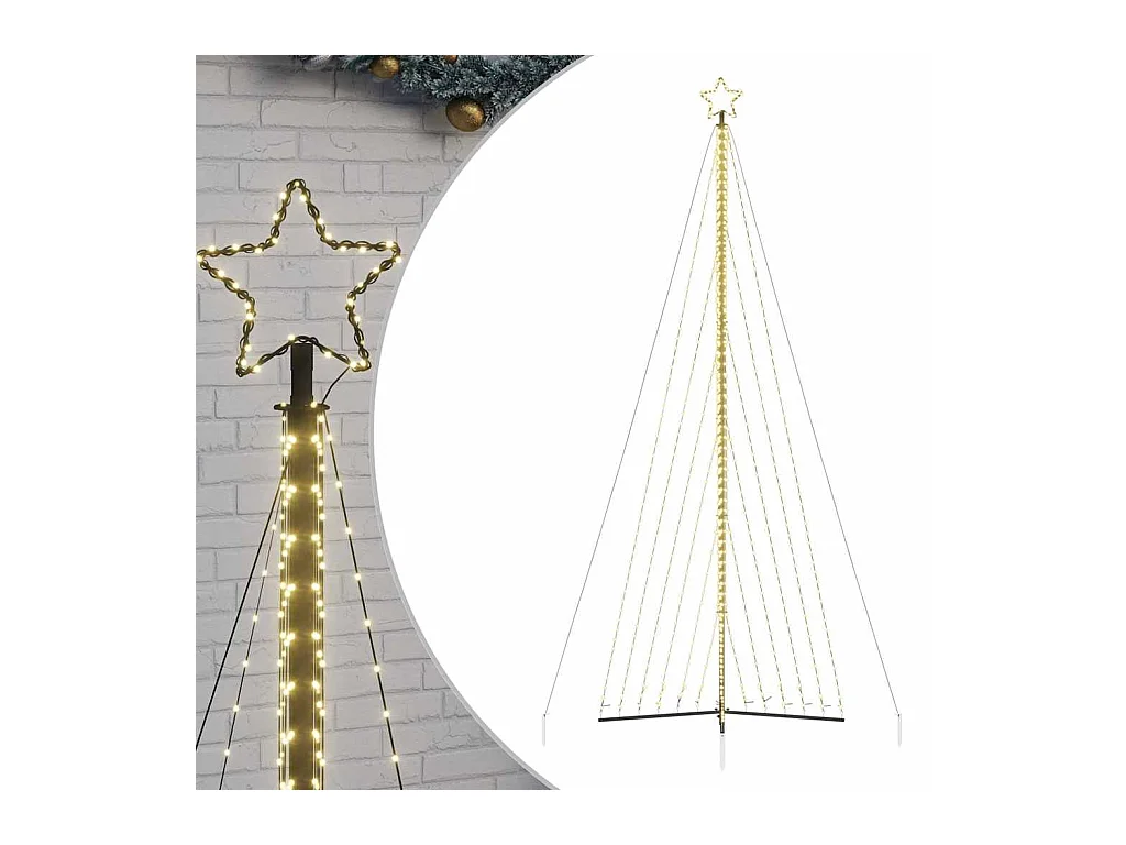 Sapin de Noël à LED 789 LED blanc chaud 476 cm