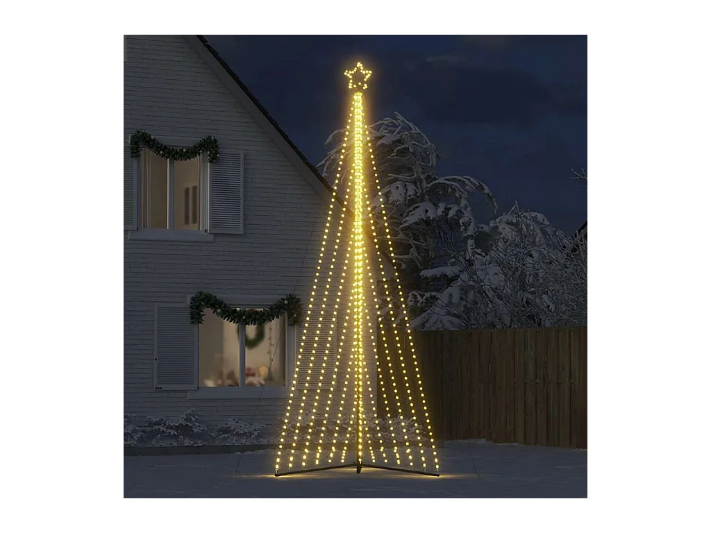 Sapin de Noël à LED 789 LED blanc chaud 476 cm
